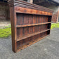 Antique Georgian 19th Century Oak Wall Hanging Shelves Kitchen Larder Pantry