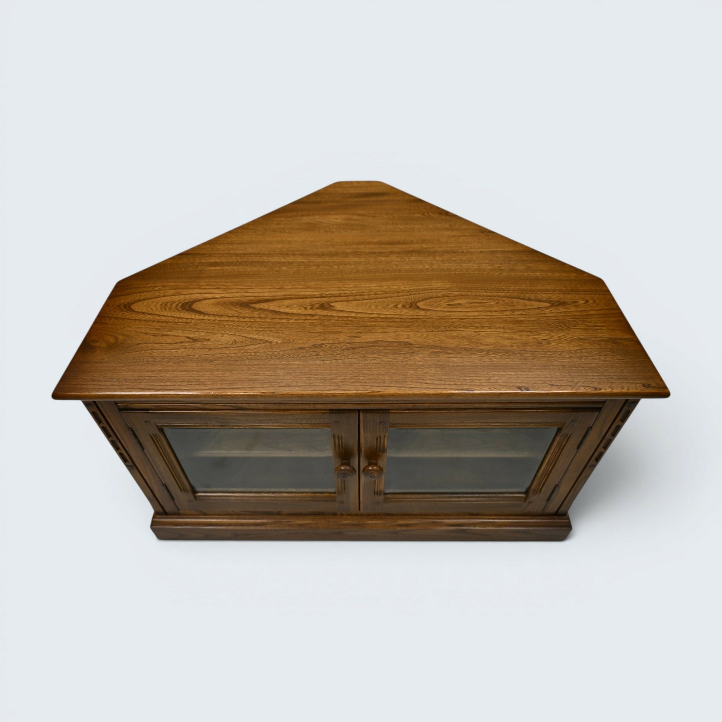 Ercol Corner TV Stand Video Cabinet Corner Flap Light Finish FREE UK Delivery*