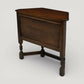 Old Charm Canted Table With Cupboard Hall Table In Tudor Brown FREE UK Delivery. SBR11120/3010E