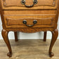 Bedside Table Vintage French Louis Style Oak Nightstand Carved Cabinet LOT 6301