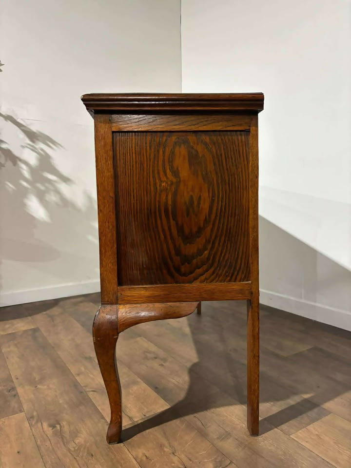 Vintage Oak Cabriole Leg Sideboard