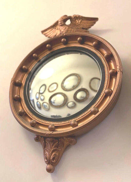 Regency Giltwood Convex Mirror