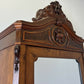 Wardrobe Antique French Style Burr Walnut Mirrored Carved Armoire LOT 6512