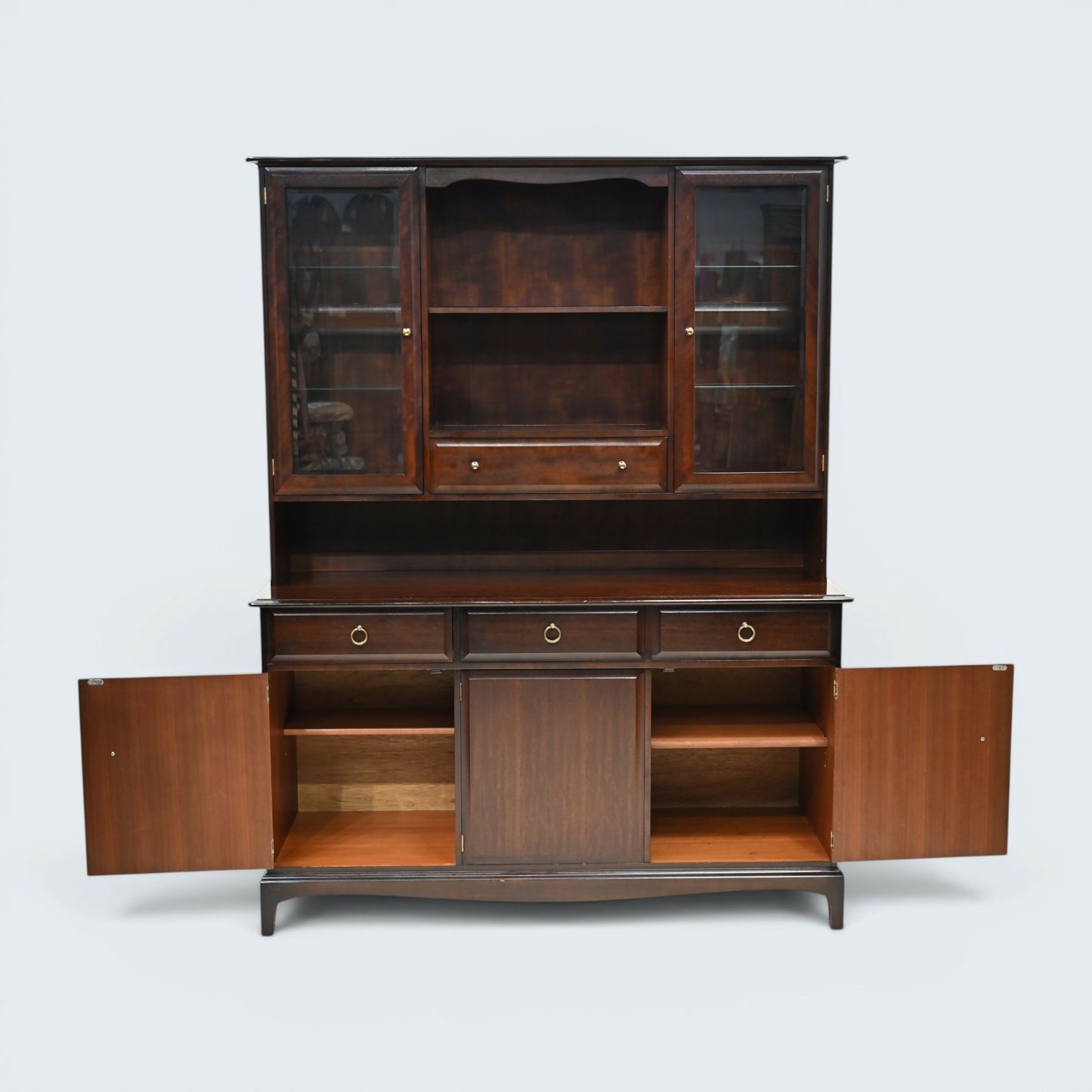 Stag Dresser Sideboard Display Bookcase 2 Piece Storage Unit FREE UK* Delivery
