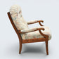 Ercol Style Armchair Easy Chair Very Sturdy Floral Upholstery FREE UK Delivery*
