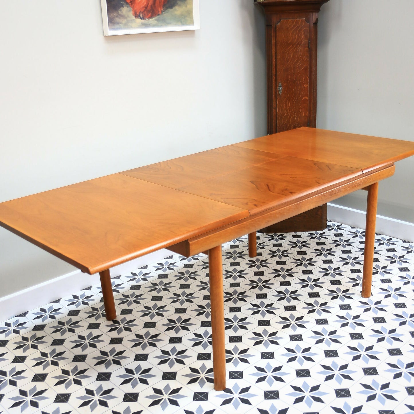 Teak Mid Century Dining Table by White and Newton Extending