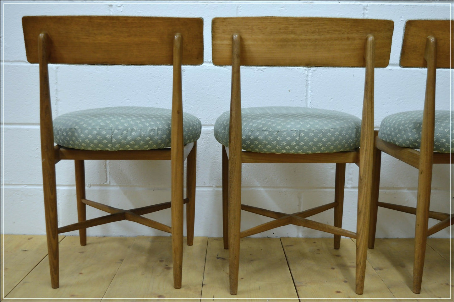 vintage dining chairs X4 G Plan Fresco solid teak danish design mid century DELIVERY