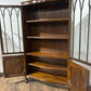 Vintage Mahogany Glazed Bookcase