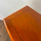 Reproduction Yew Wood Glazed Display Cabinet with Key