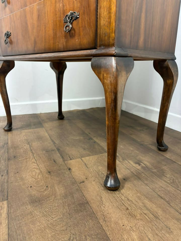 Vintage Figured Walnut Bureau