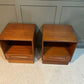 Pair G Plan Teak Bedside Chests Fresco Range 1970’s. Delivery Available.