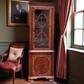 Charles Barr Figured Mahogany Corner Cabinet / Corner Cupboard