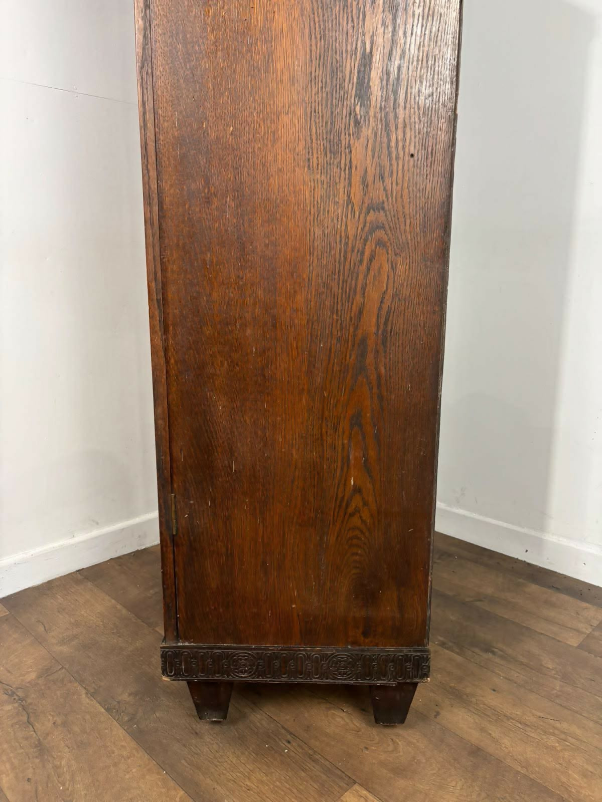 Vintage Oak Fitted Gentleman’s Wardrobe – Original Labelled Interior