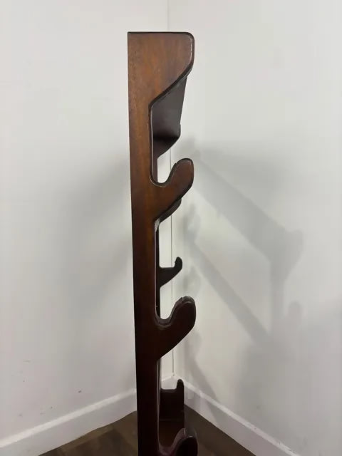 Vintage Oak Wall Mounted Gun Rack – Four Gun Holder