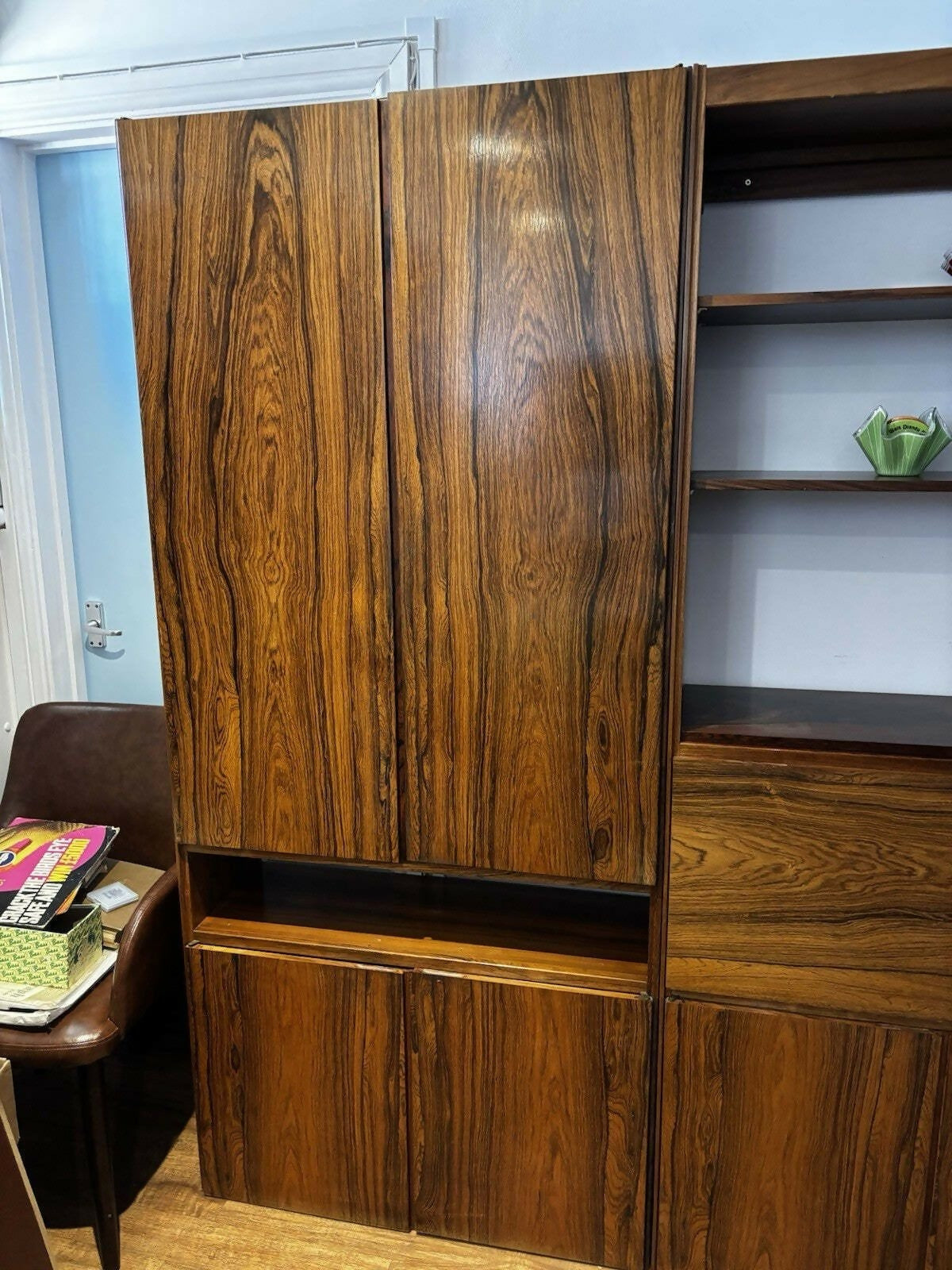 Vintage Archie Shine Rosewood Cocktail Cabinet, Drinks Display Cabinet, Shelves & Cupboards