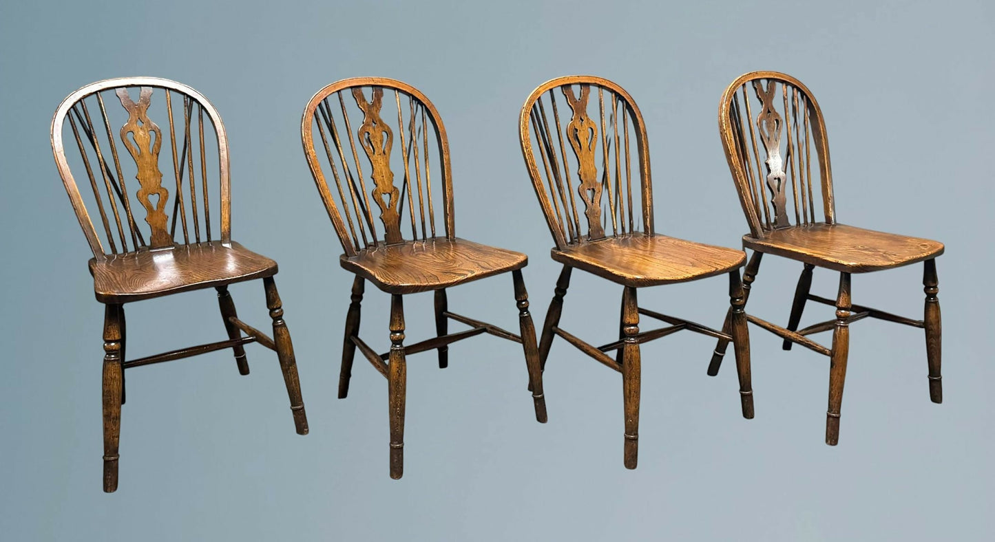 Set of Four Stick Back Windsor Chairs