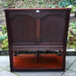 A TITCHMARSH AND GOODWIN SOLID OAK TAVERN SEAT / SETTLE / PEW / HALL ARMCHAIR / BENCH.