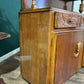 Vintage Honey Oak Carved Sideboardn