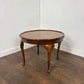 Vintage Walnut Veneer Scalloped Edge Coffee Table