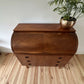 Mid Century Teak Swedish Rolltop Bureau By Egon Ostergaard