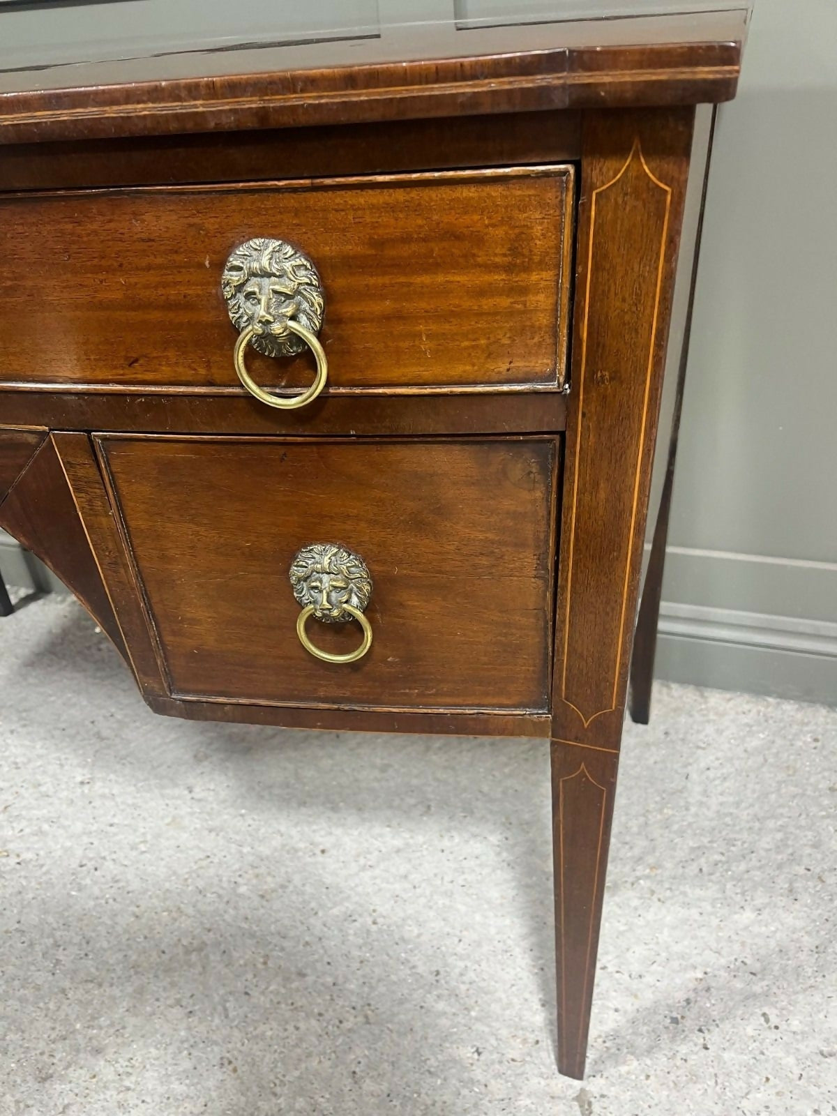 Georgian Desk Knee Hole Style Vintage Desk Early 1800’s