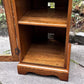 AN ERCOL WARWICK GOLDEN DAWN ELM CD HI FI STORAGE CABINET / MEDIA STAND.