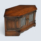 Old Charm Corner TV Stand / Video Cabinet Tudor Brown Finish FREE UK Delivery*