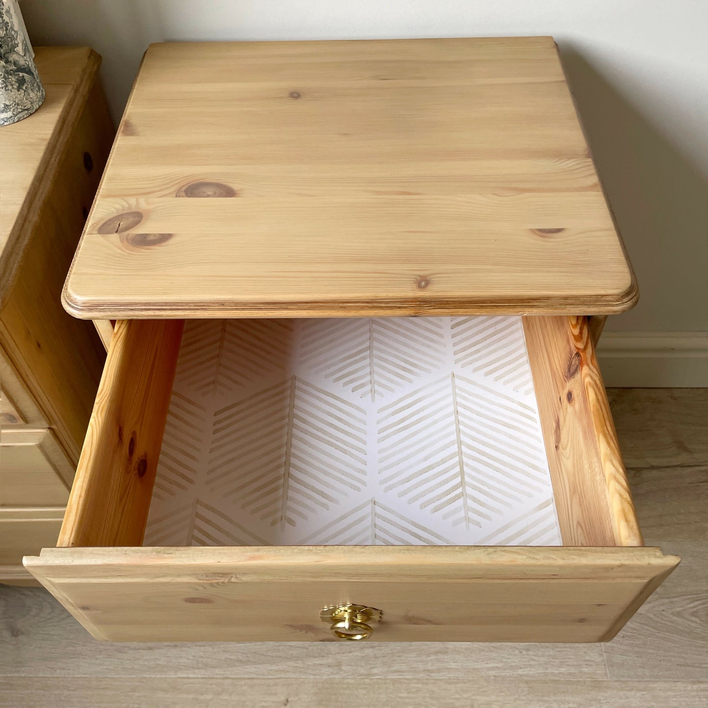 Pair of Vintage Wooden Bedside Tables | Scandi Style Mid Century Nightstands | Sympathetically Restored Furniture