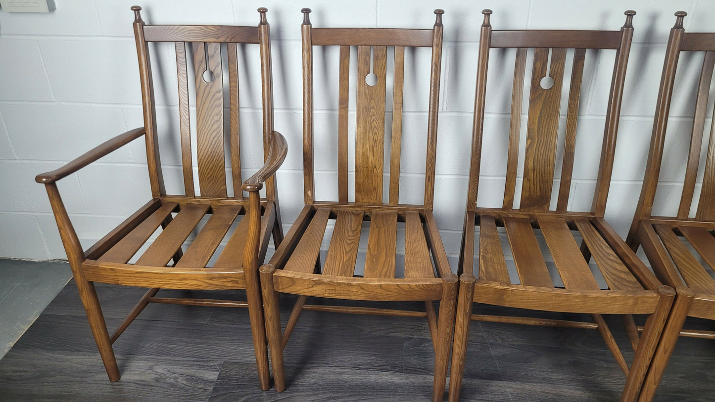 Ercol Set Of 6 Stonor Chairs, 1990s