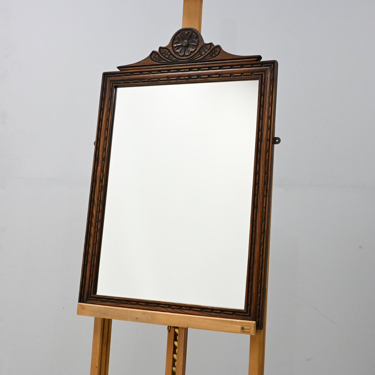 Old Charm Oak Framed Wall Mirror Heavy 80cm x 52cm Light Oak FREE Delivery*. SBR9889/0912D