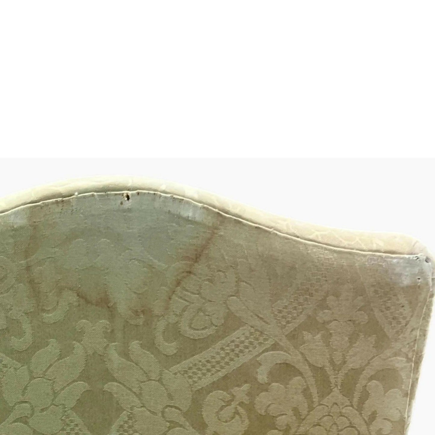 Antique Oak Armchair for Bedroom Upholstered Accent Chair c.1910