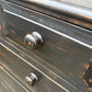 Solid pine handmade chest of drawers / industrial drawers / rustic drawers / farmhouse drawers / black drawers / aged chest of drawers /