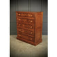 Late Victorian Walnut Tallboy Chest Of Drawers