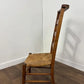 Antique Beech Rush Seat Prayer Chair