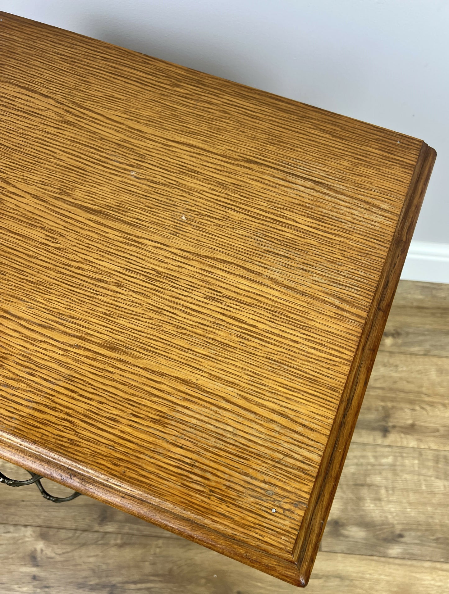 Pair of Bedside Tables Vintage French Louis Oak Nightstands Cabinets LOT 6350