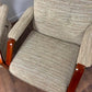 Pair of Vintage Parker Knoll Beech Framed Fireside Armchairs Model PK1158-1169