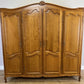 Wardrobe Vintage French Louis XVI Style Oak Four Door Carved Armoire LOT 4824