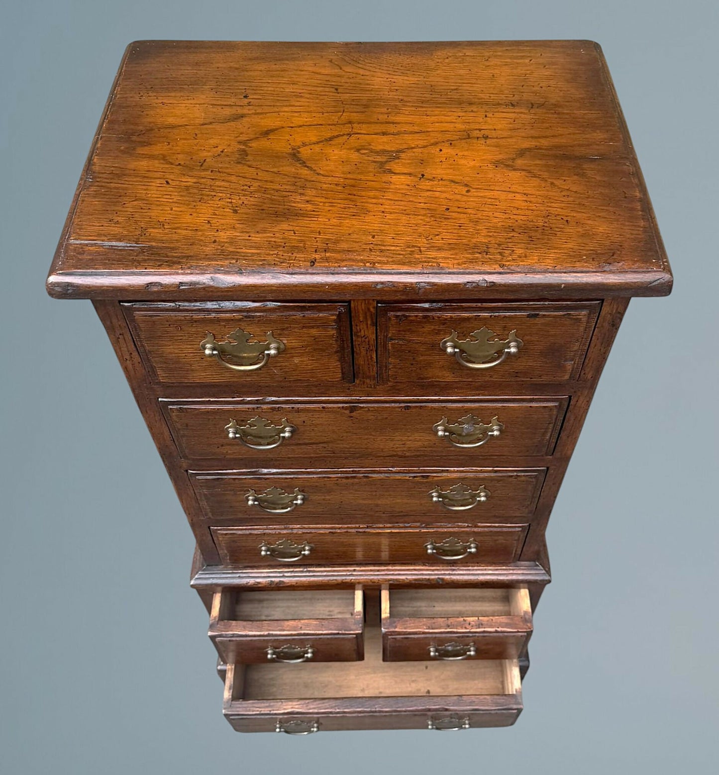Oak Miniature Tallboy / Chest of Drawers