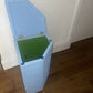 Laundry basket sky blue. Fits neatly under washhandbasin