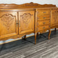 Vintage French Oak Sideboard Louis XIV Style Buffet Cabinet Cupboard LOT 3820