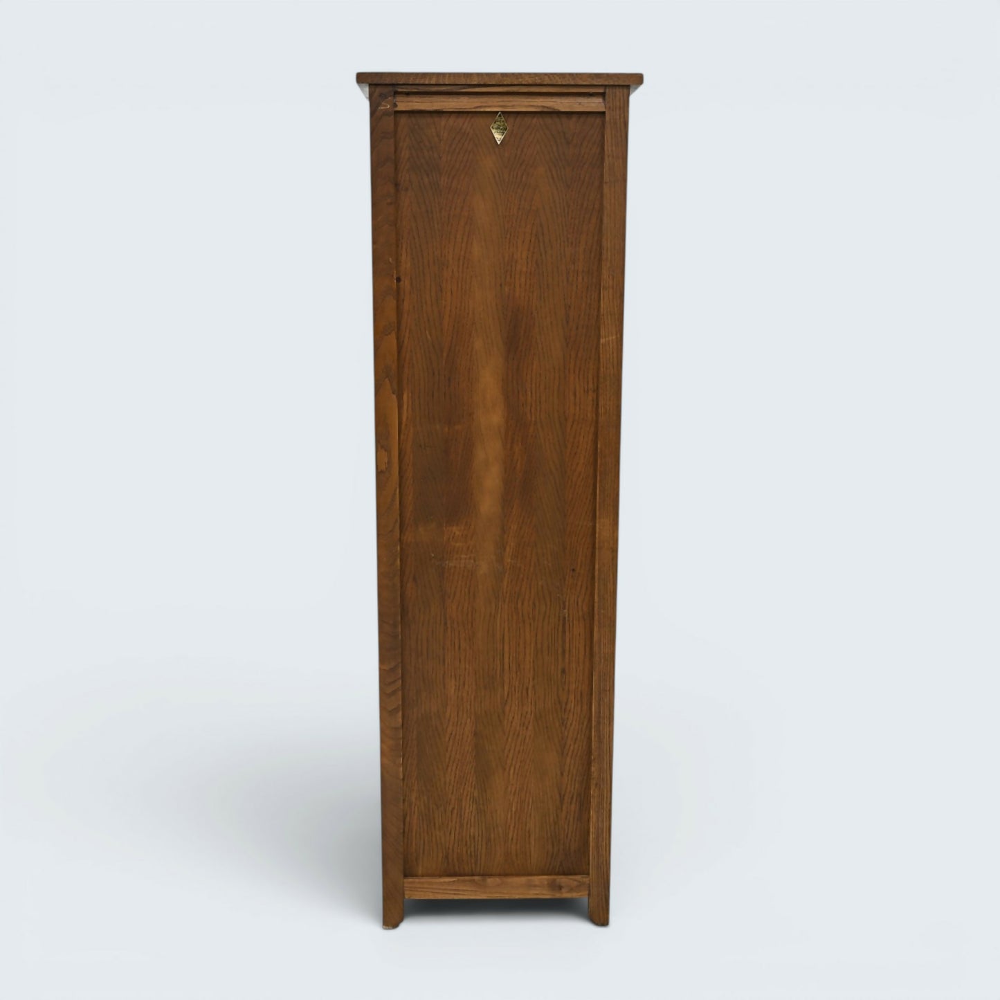 Old Charm Narrow Bookcase Finish 4 Shelves Light Oak Carvings FREE UK Delivery*