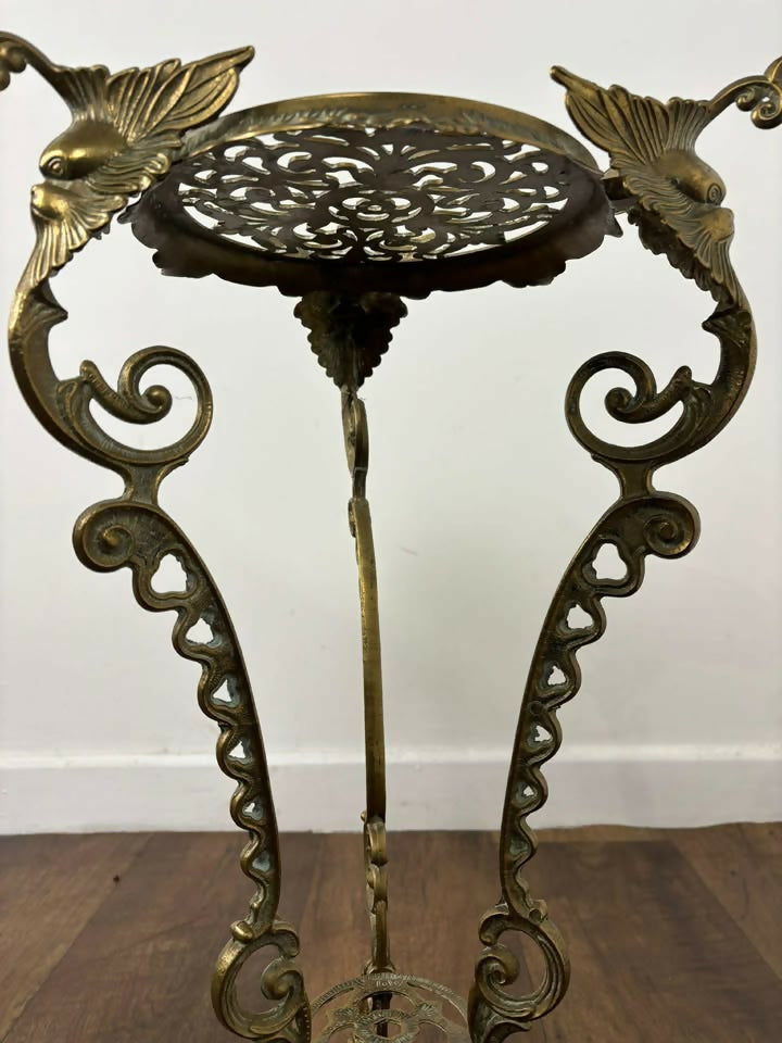Ornate Brass Plant Stand / Jardinière Stand