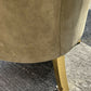 French Louis XVI Style Neoclassical Suede Leather Armchair With Gold Gilt Frame