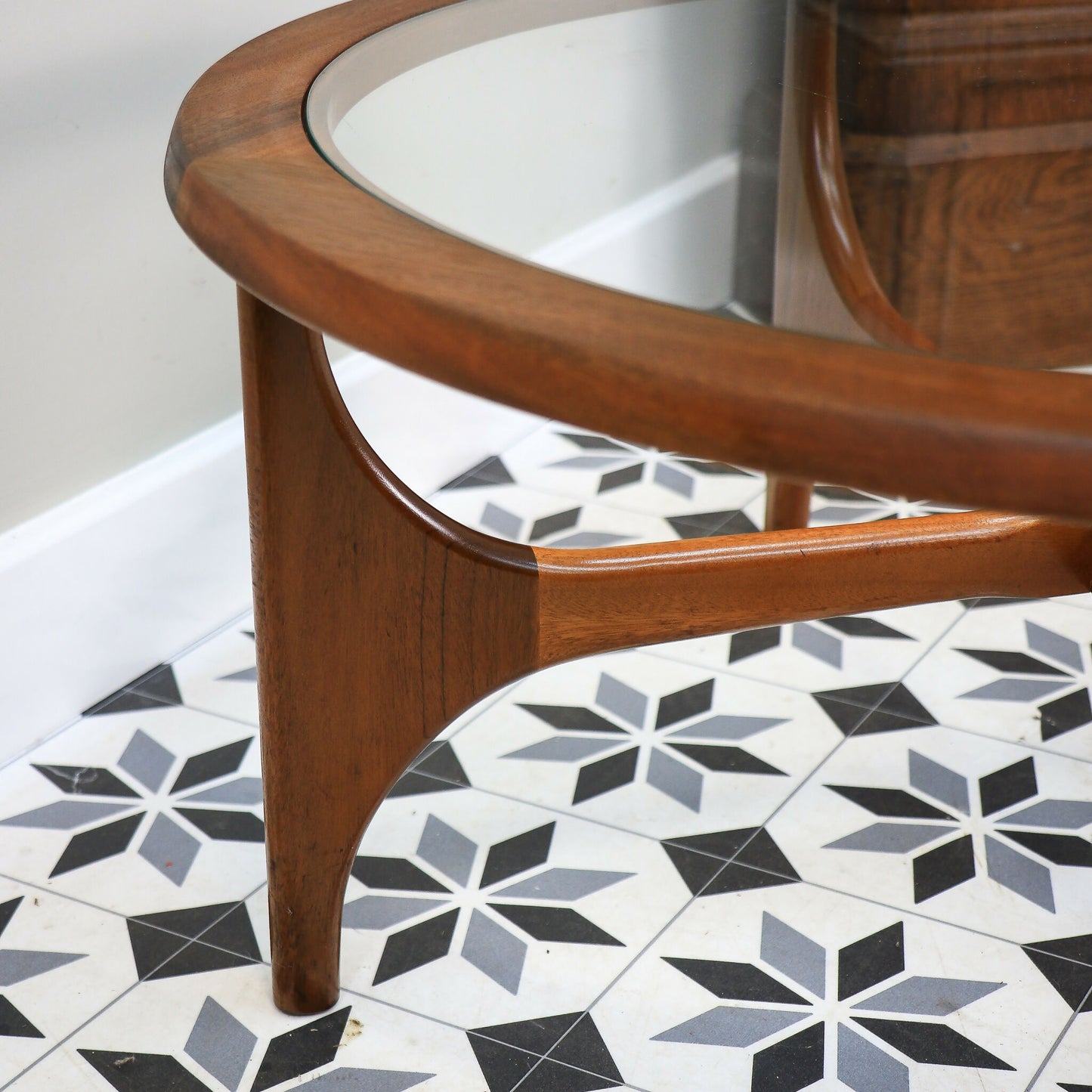 Stonehill Teak Coffee Table Round Mid Century Stateroom Range 1960s