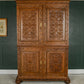 Antique French Walnut Linen Press Housekeepers Cupboard - Ornately Carved