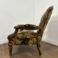 Victorian Armchair Floral Upholstered