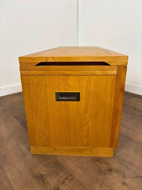 Modern Oak Blanket Box