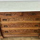 Chest of Drawers Antique French Style Oak Marble Top Carved Cabinet LOT 6450