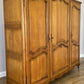 Wardrobe Vintage French Louis XVI Style Oak Three Door Carved Armoire LOT 6492