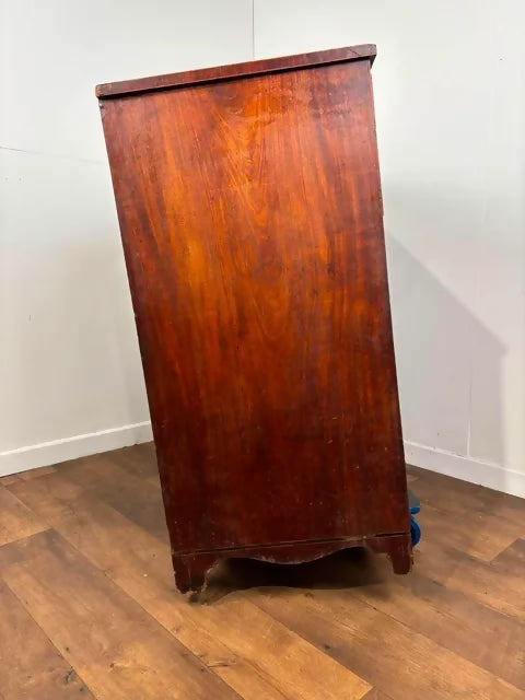 Victorian Mahogany Inlaid Secretaire Chest of Drawers